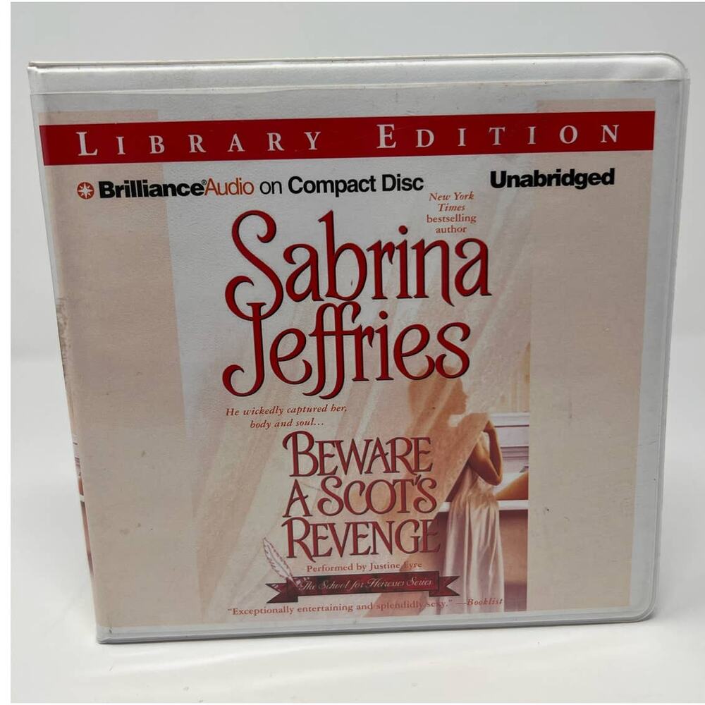 Sabrina Jeffries Beware‎ a Scout's Revenge Audio Books 8 Discs